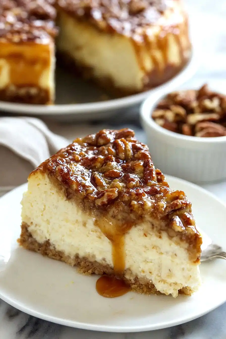 maple pecan cheesecake
