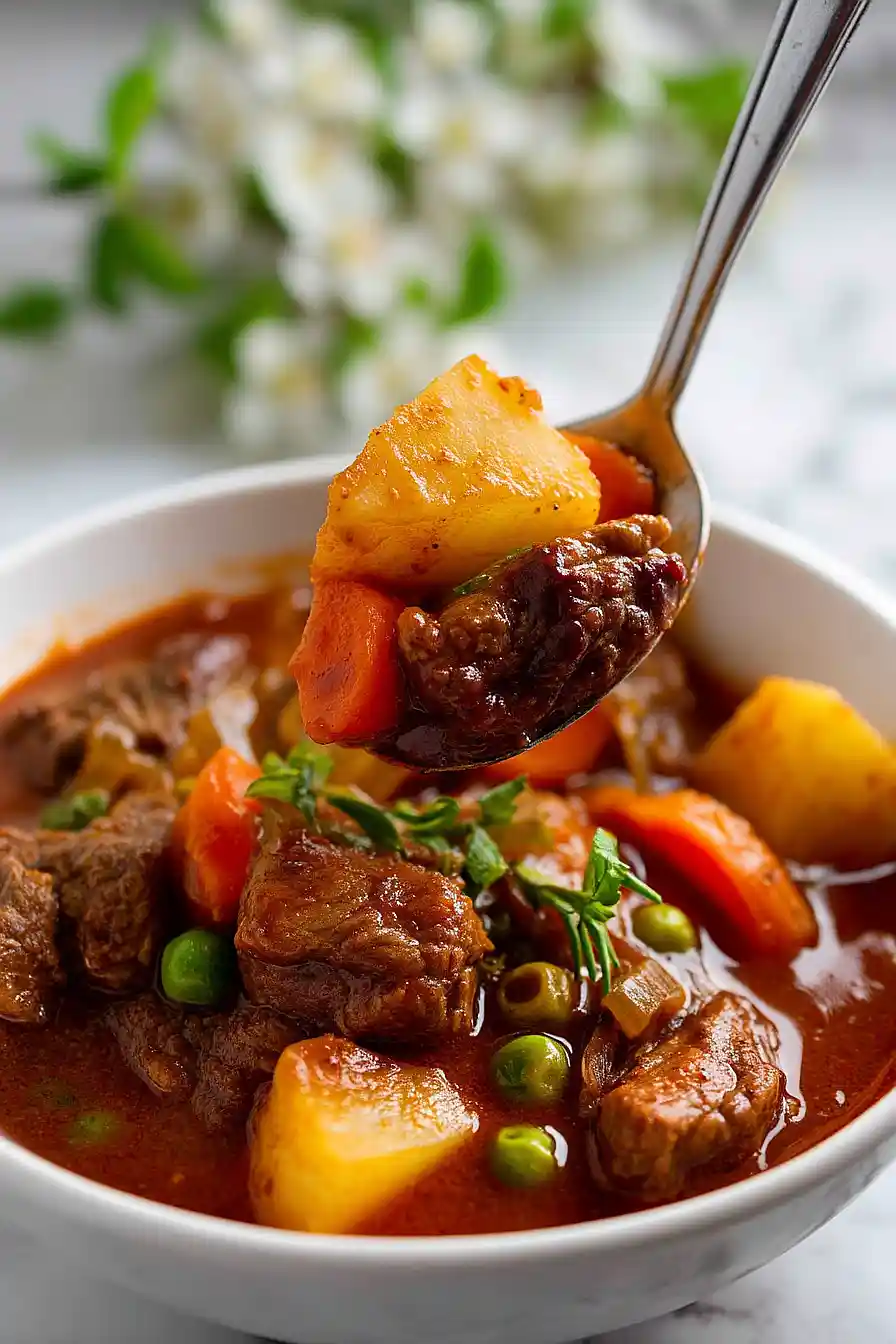 v8 beef stew