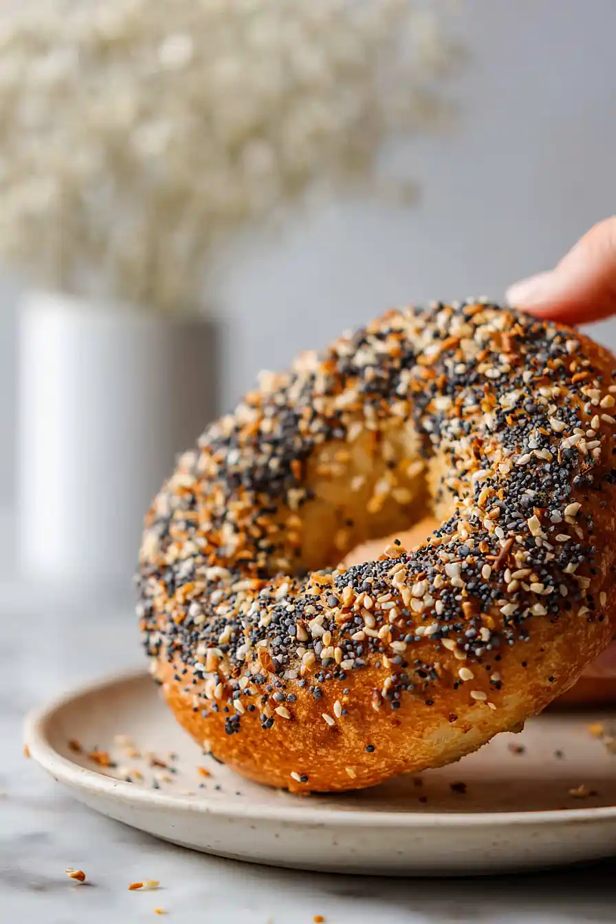 air fryer cottage cheese bagels