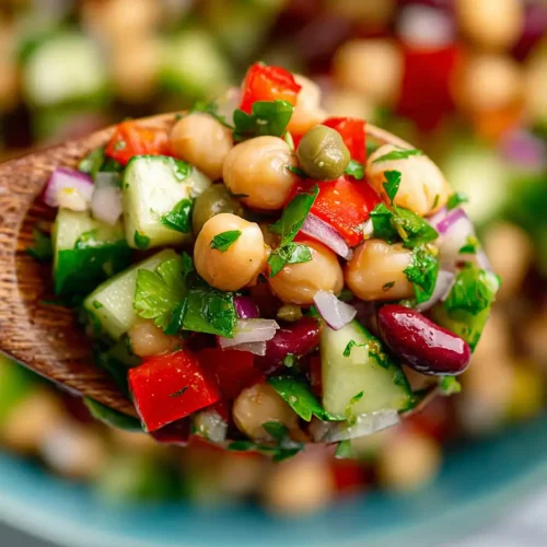 mediterranean three bean salad