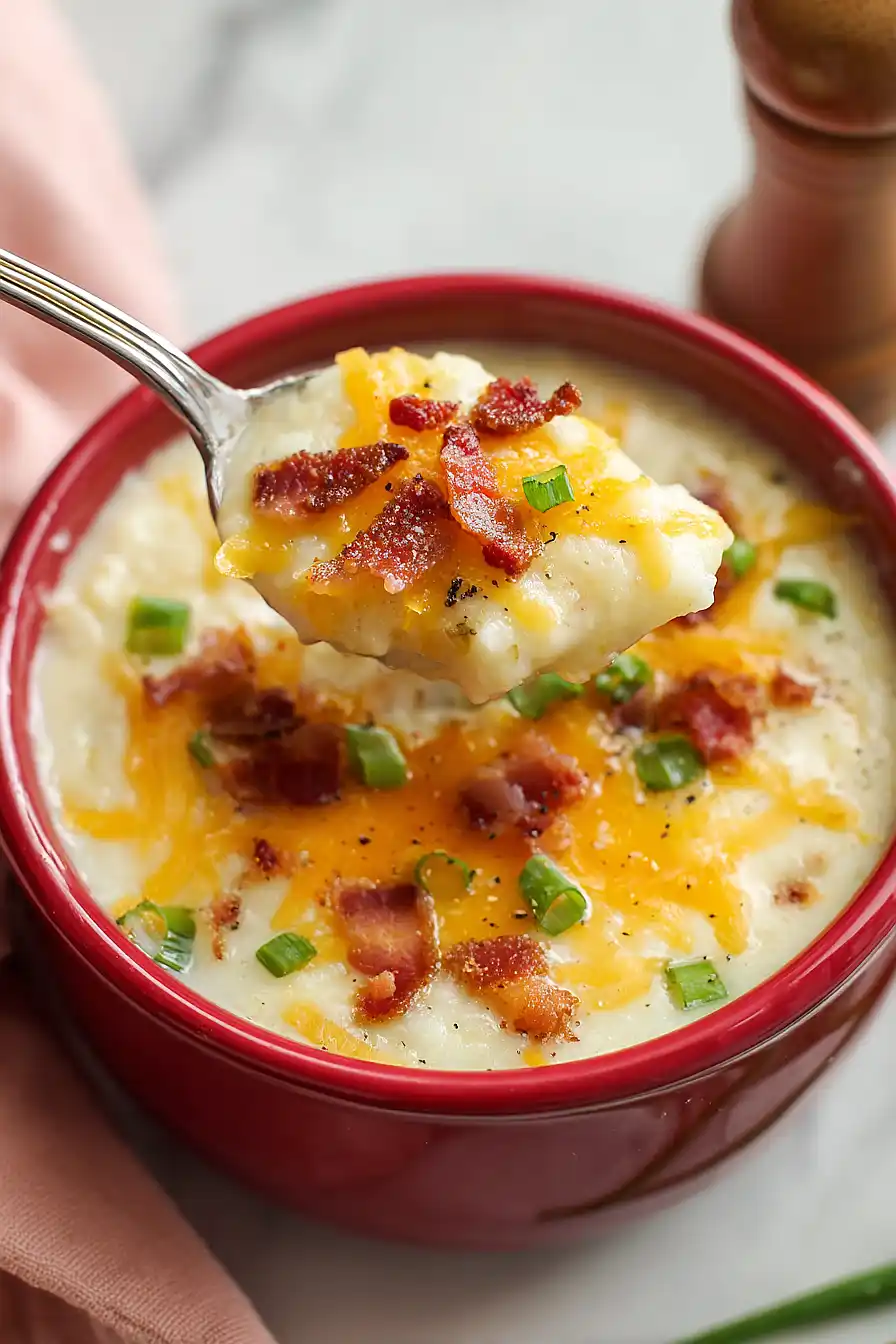 loaded hashbrown potato soup