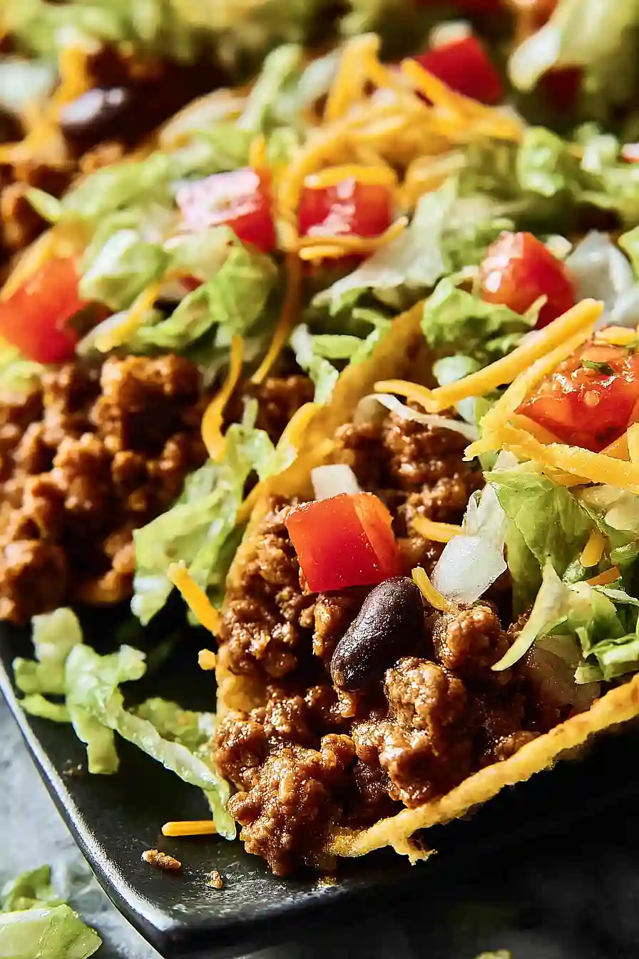 ground beef tacos with corn tortillas