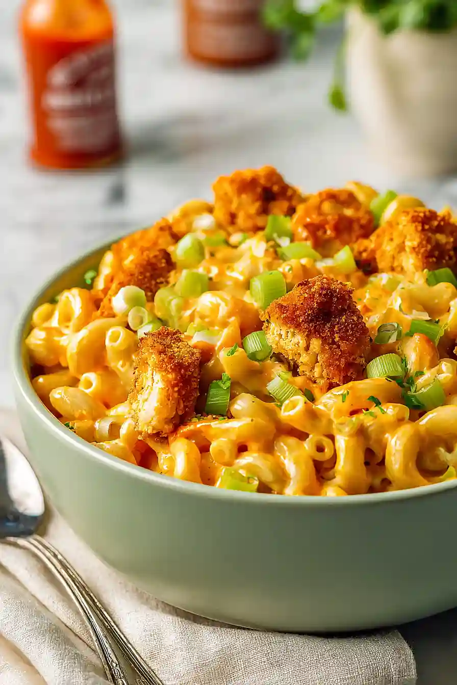 mac and cheese with chicken tenders