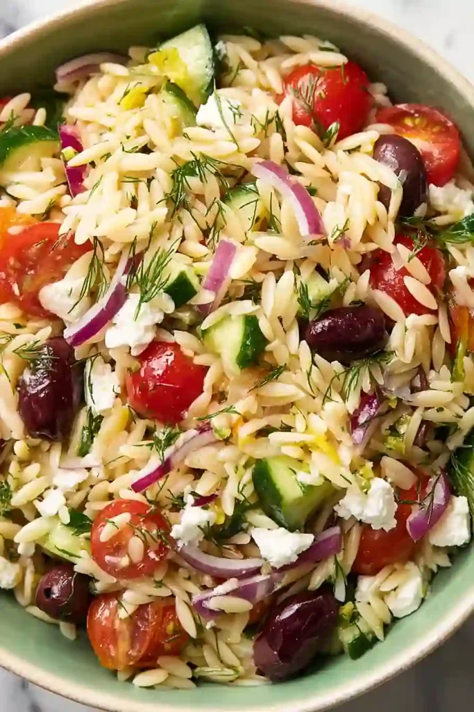 mediterranean orzo pasta salad