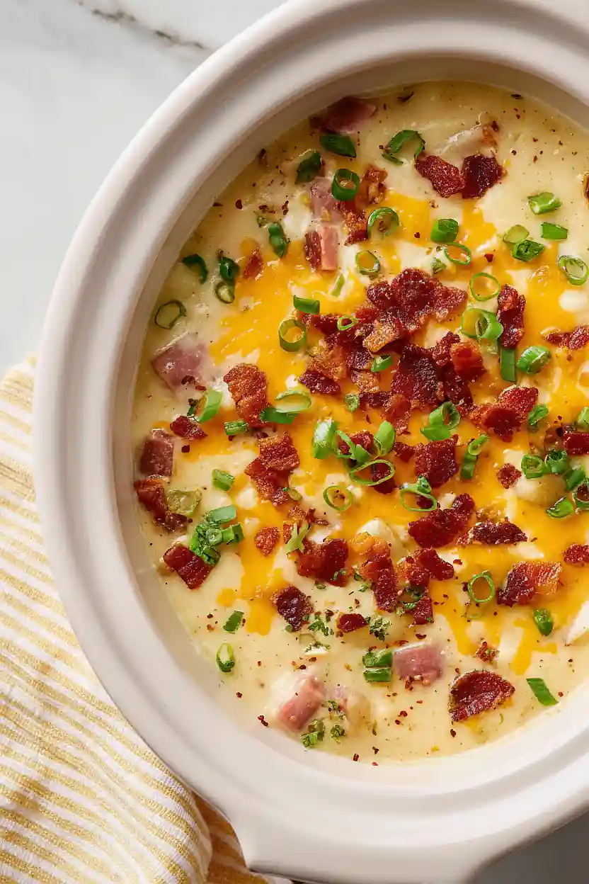 crock pot loaded baked potato soup