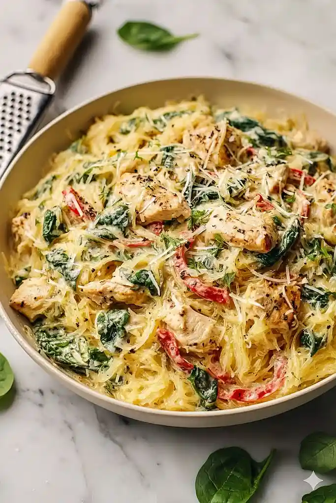 tuscan chicken and spaghetti squash