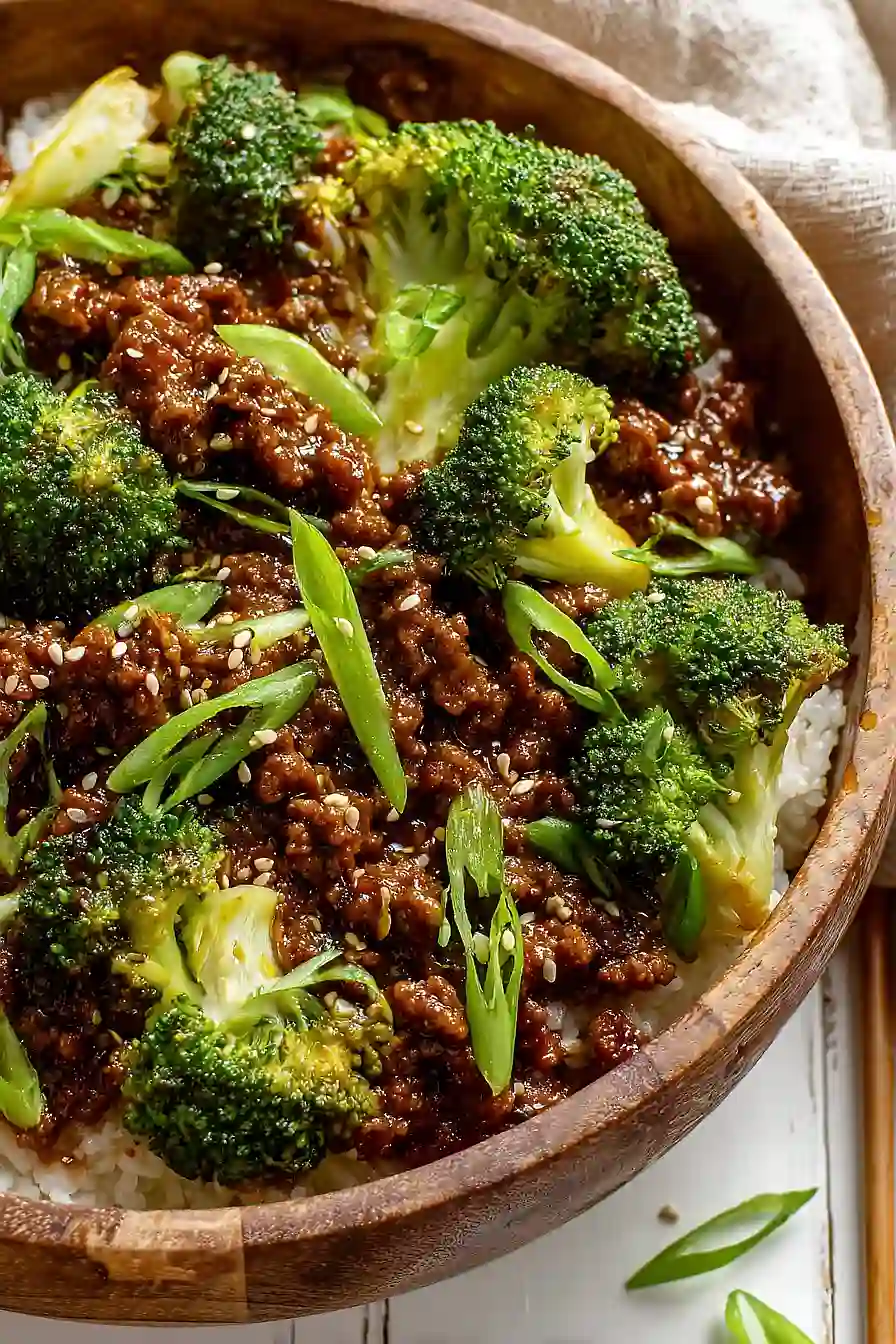 ground beef and broccoli
