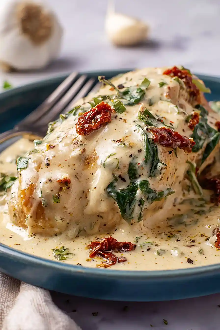 crockpot tuscan chicken