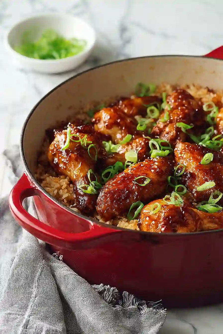 chicken wings with rice