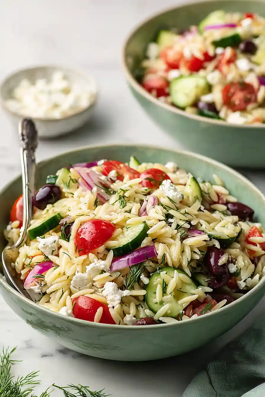 mediterranean orzo pasta salad