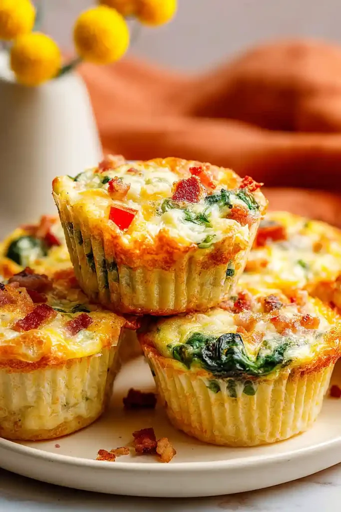 cottage cheese egg bites with bacon