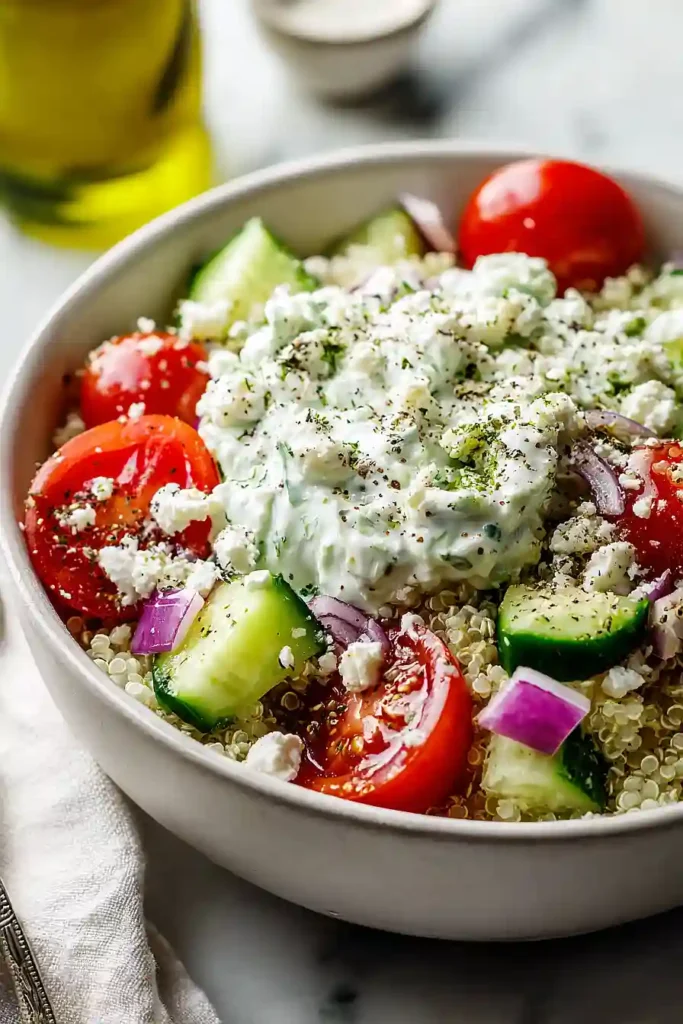 mediterranean quinoa bowl
