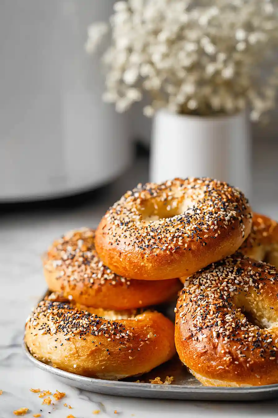 air fryer cottage cheese bagels