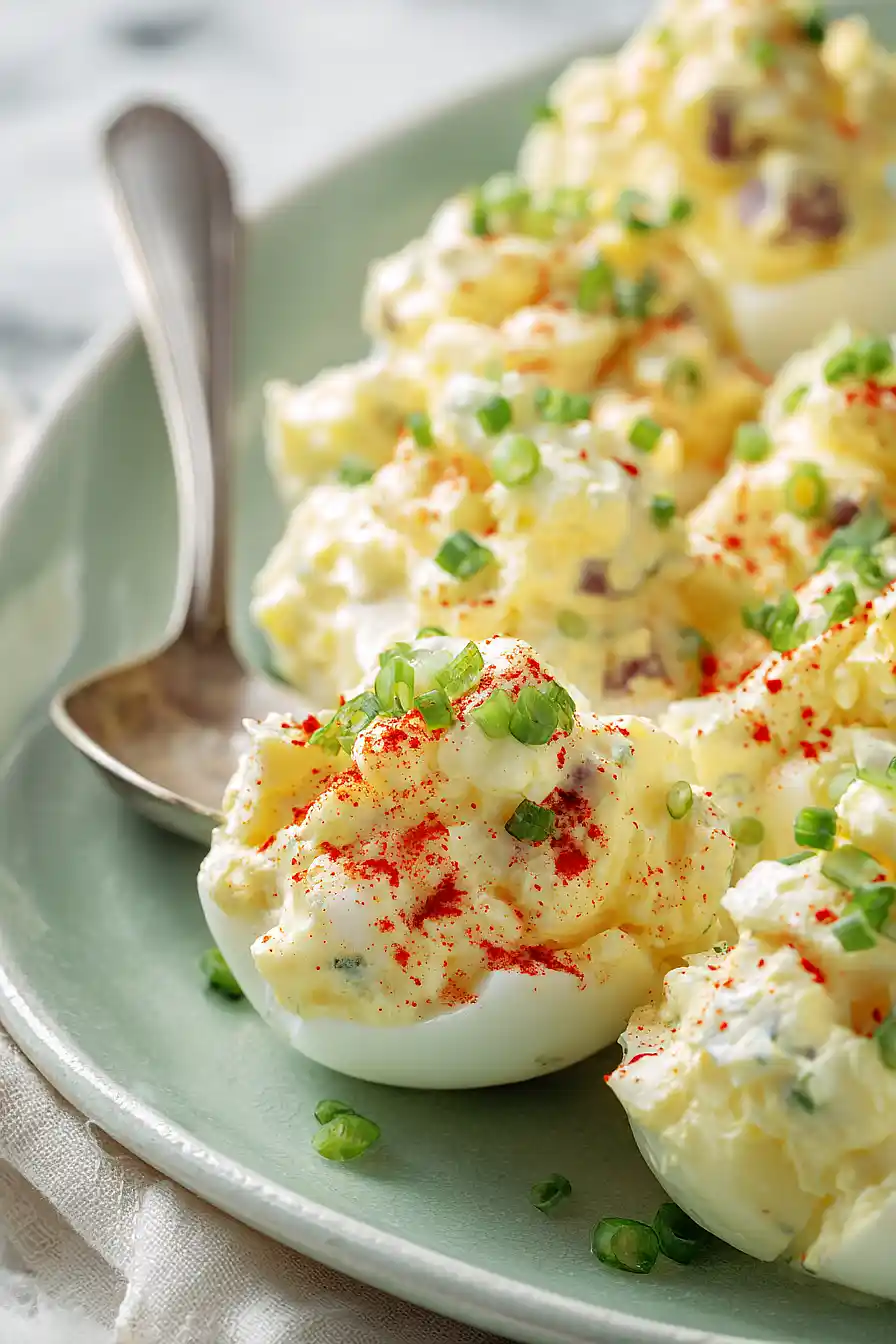 potato salad with eggs and cottage cheese