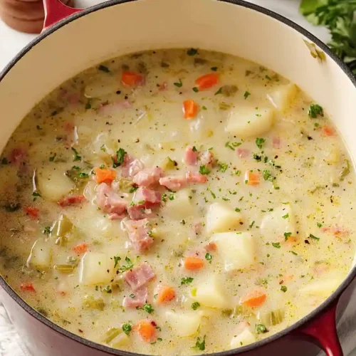 loaded ham and potato soup