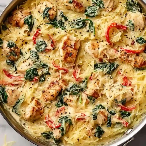 tuscan chicken and spaghetti squash