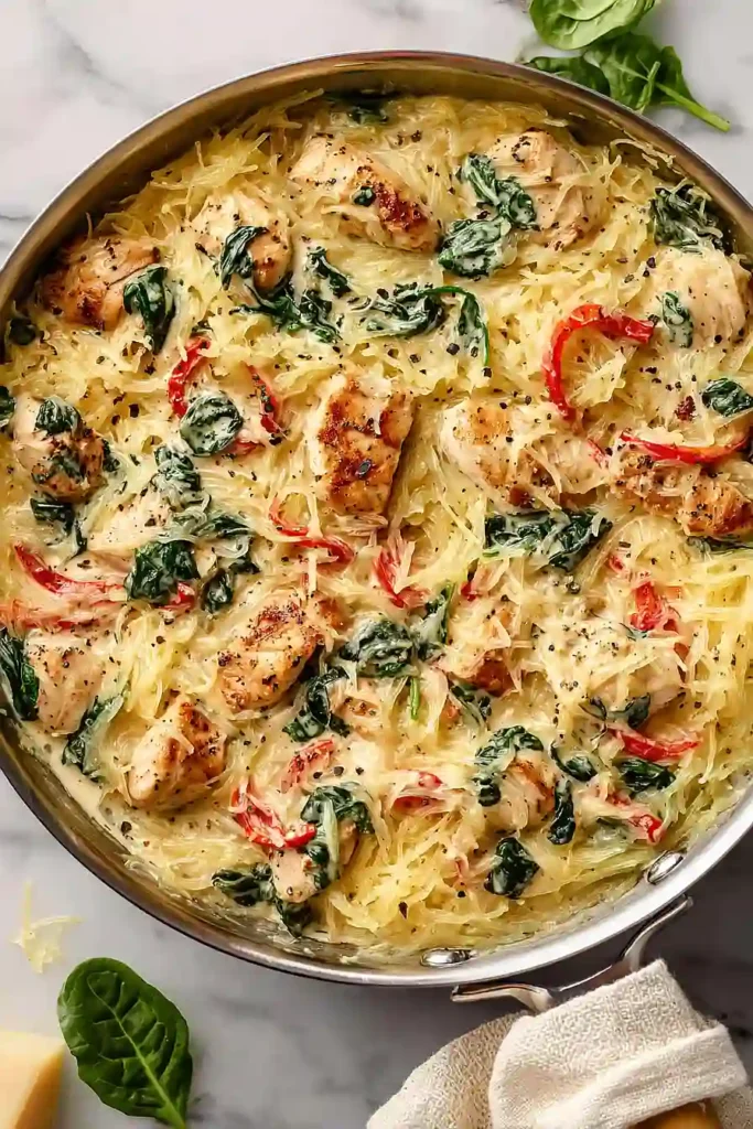 tuscan chicken and spaghetti squash