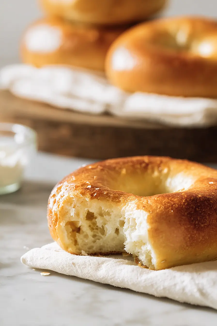 3 ingredient protein bagels