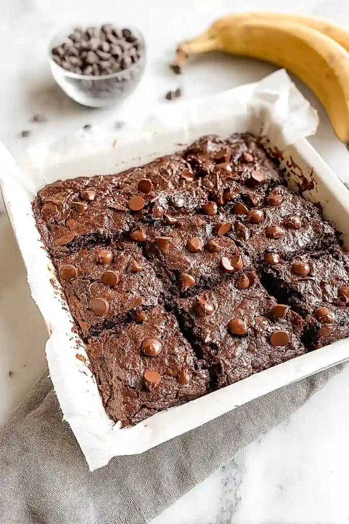gluten free banana brownies
