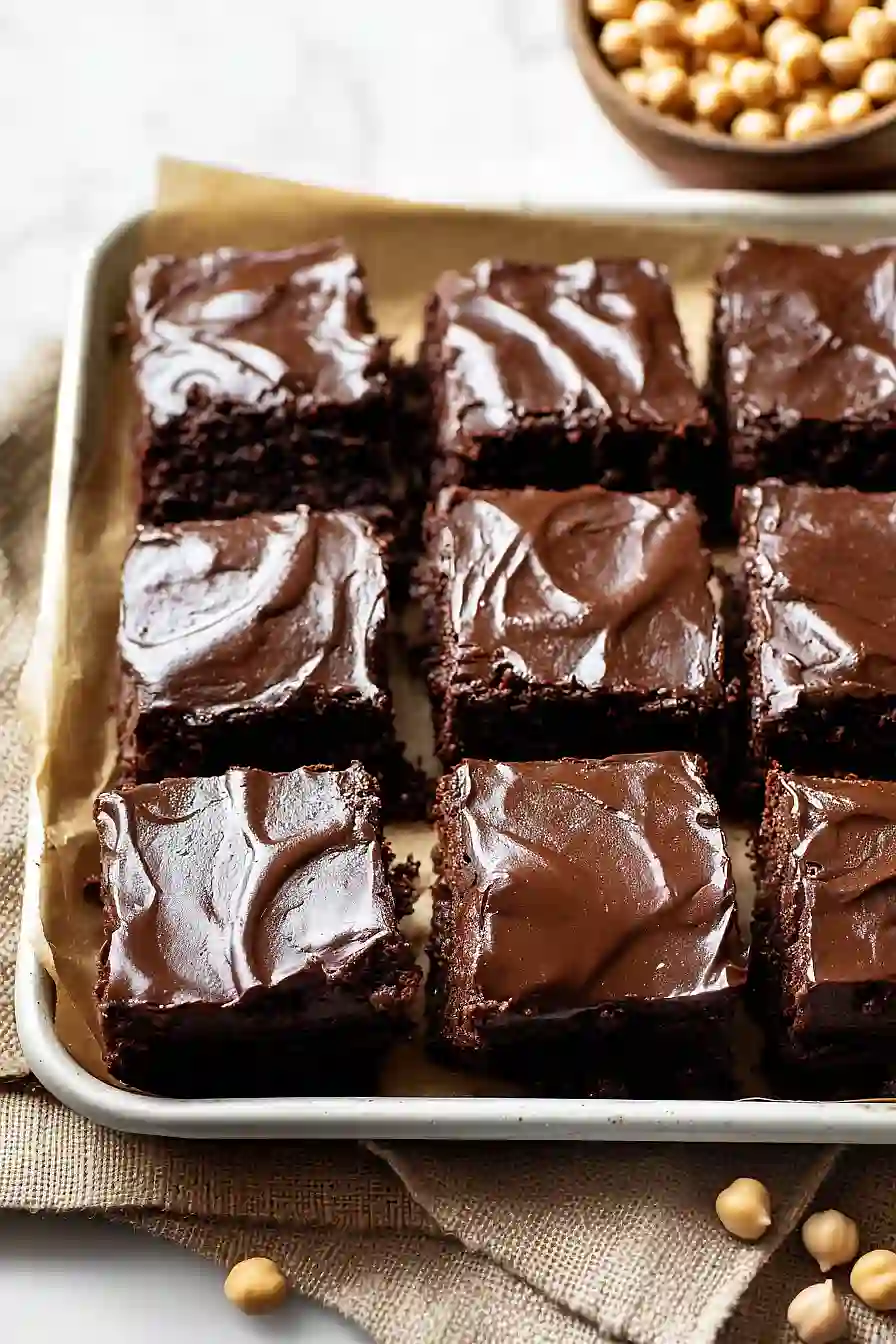 vegan chickpea brownies