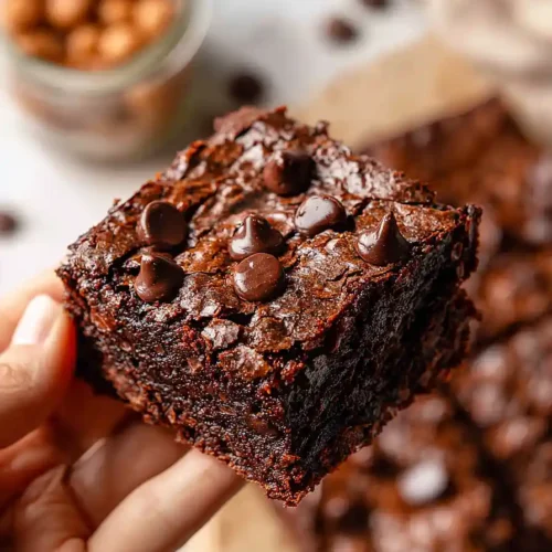 healthy chickpea brownies