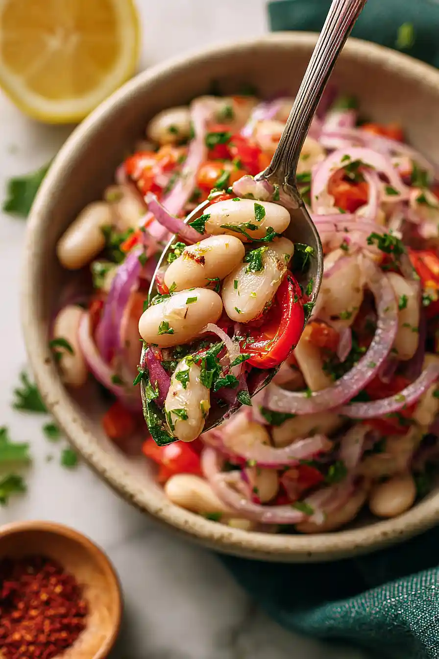 Piyaz (Turkish White Bean Salad)