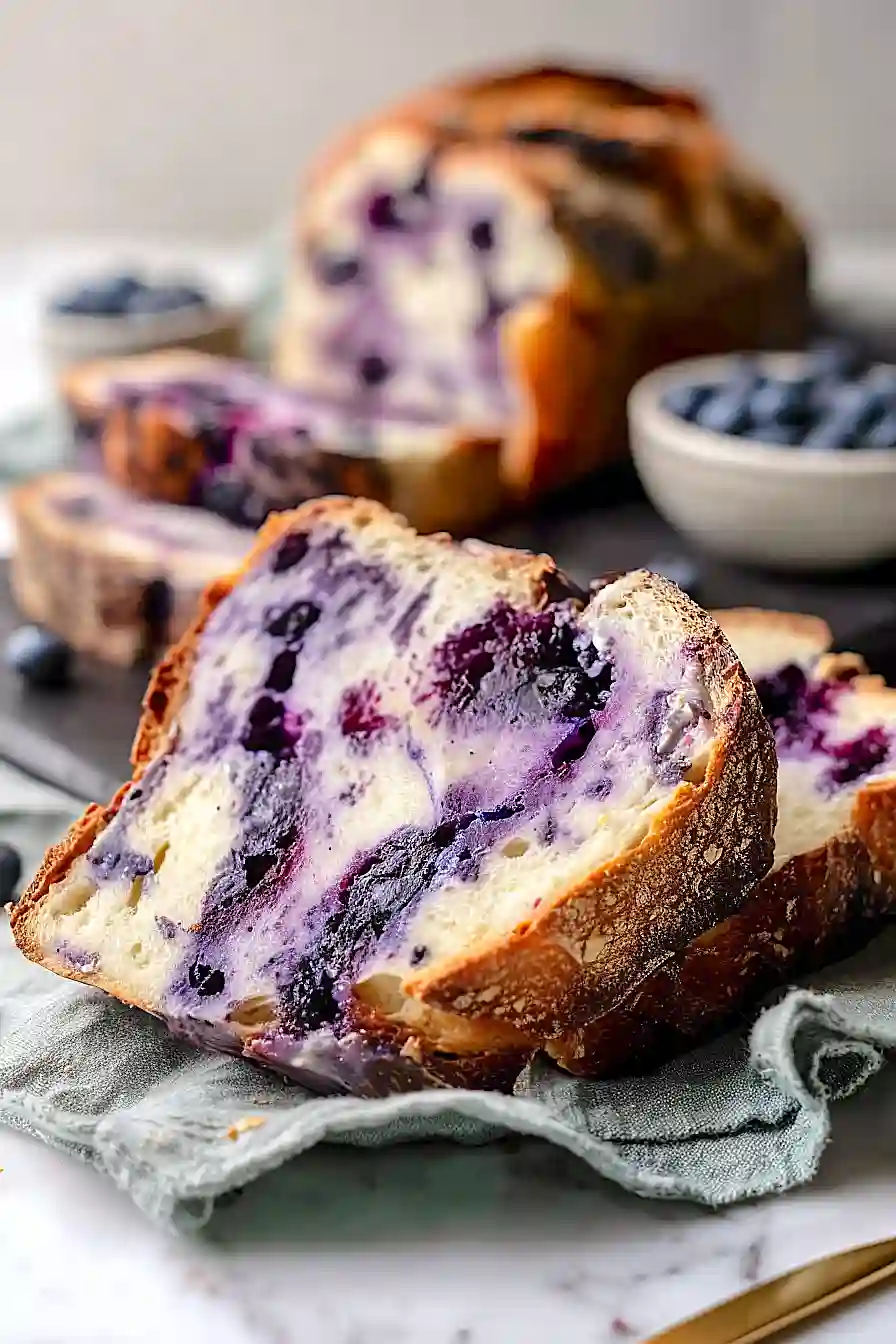 blueberry goat cheese sourdough bread