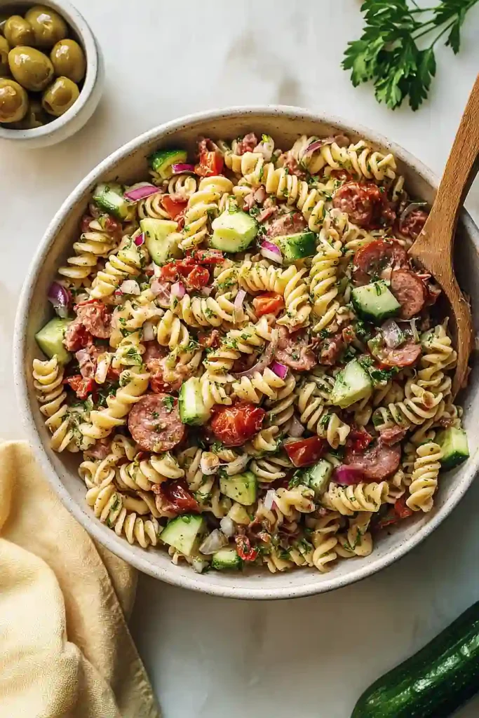 gluten free high protein pasta salad
