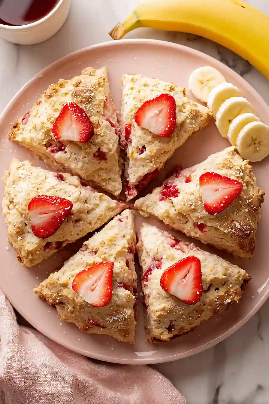strawberry banana scones