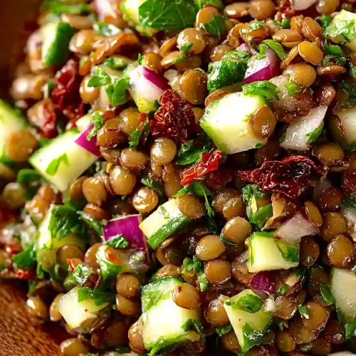mediterranean lentil salad