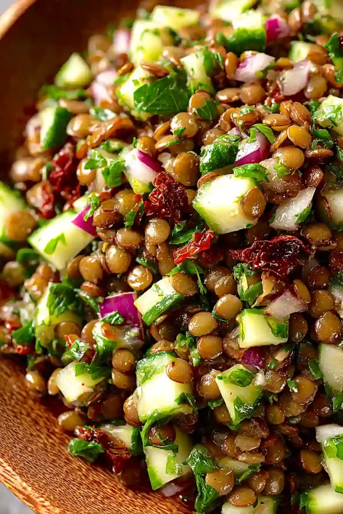 mediterranean lentil salad