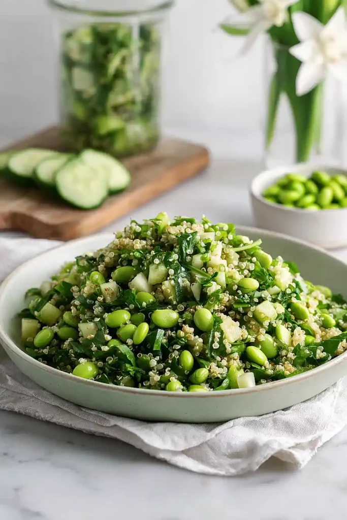 High Protein Salad with Asian Dressing