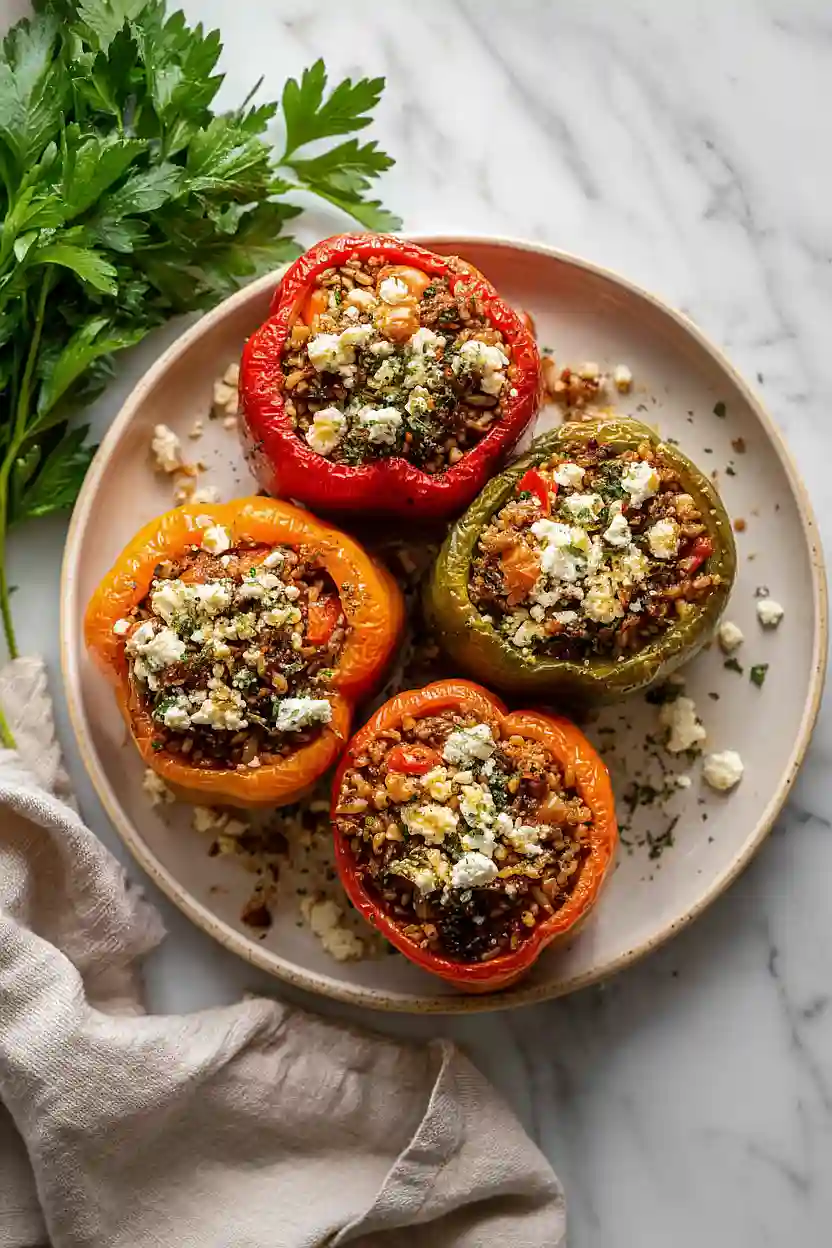 greek stuffed bell peppers