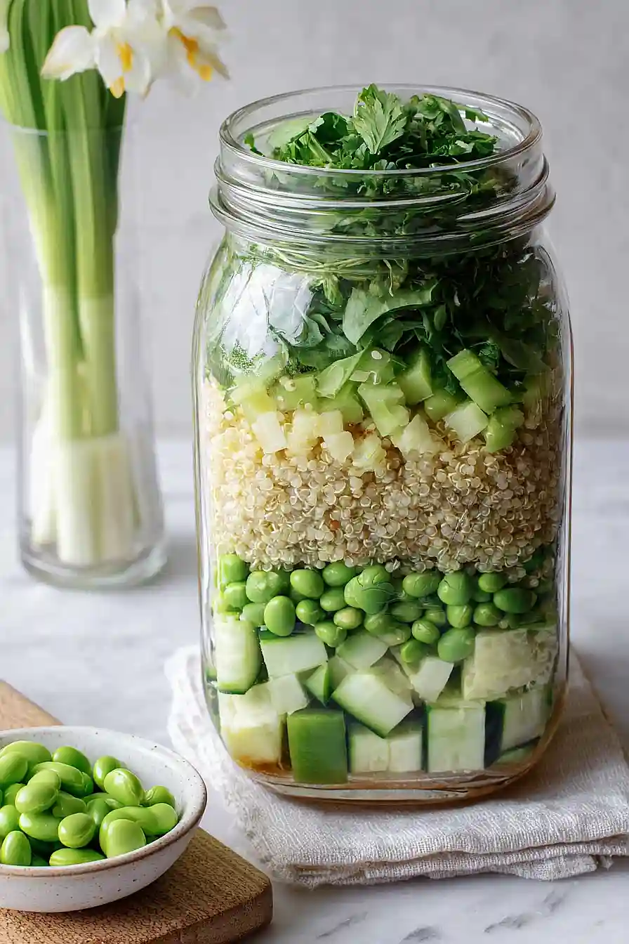 High Protein Salad with Asian Dressing