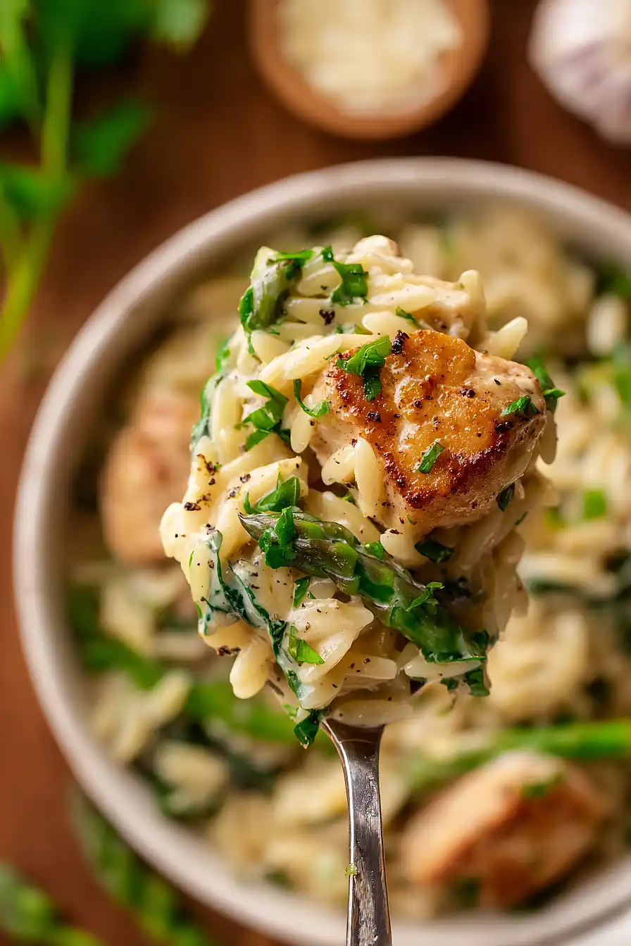 High Protein Chicken Orzo