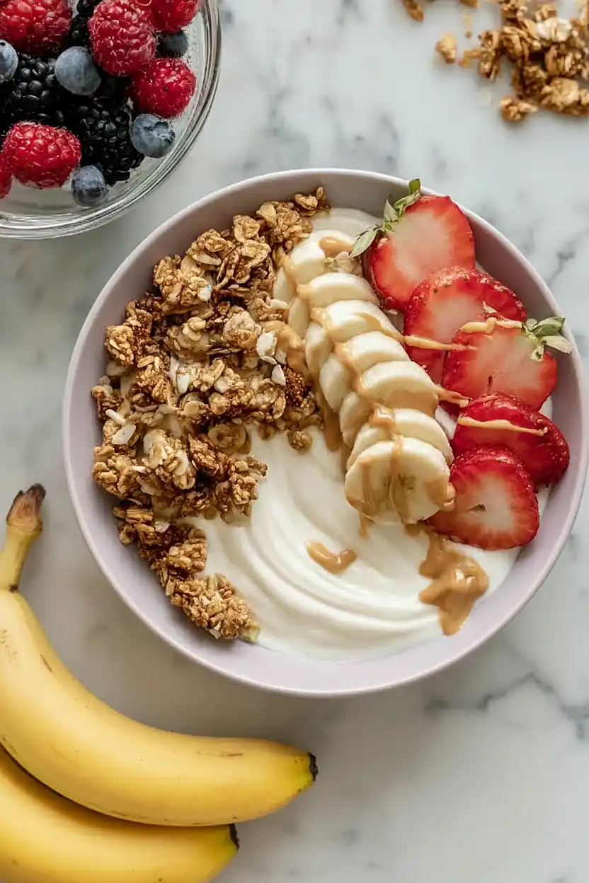 greek yogurt granola bowl