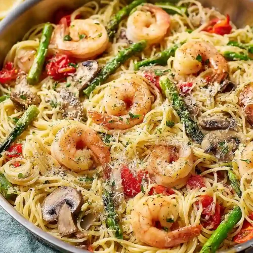shrimp pasta primavera