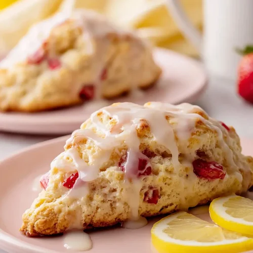 strawberry lemon cream scones