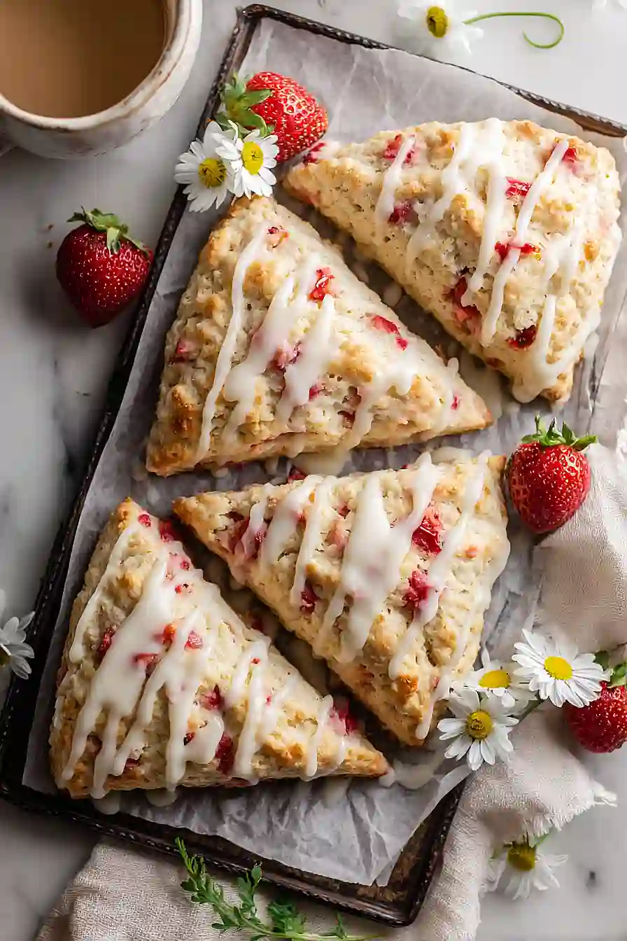 strawberry cream cheese scones