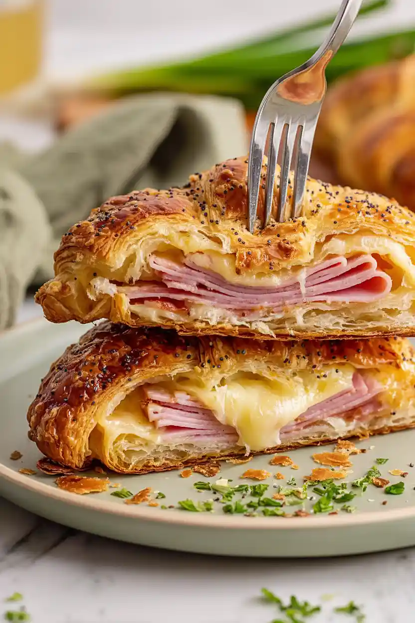 ham and cheese croissants
