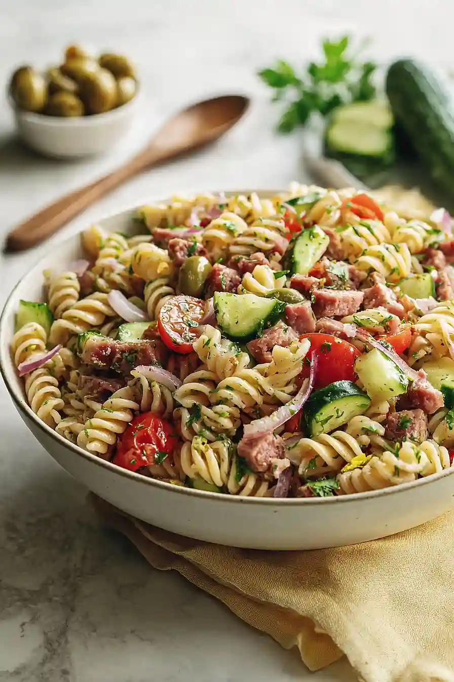 gluten free high protein pasta salad