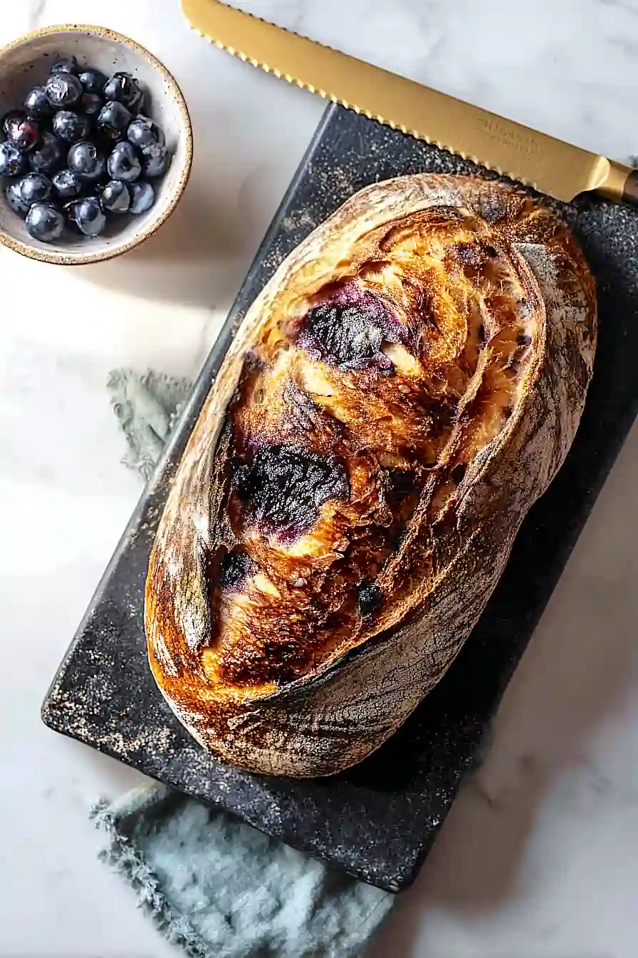 blueberry goat cheese sourdough bread