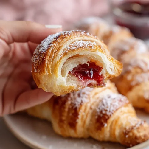 croissants with jam