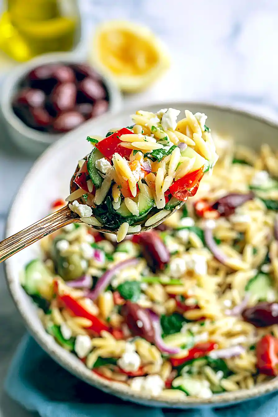 mediterranean orzo salad