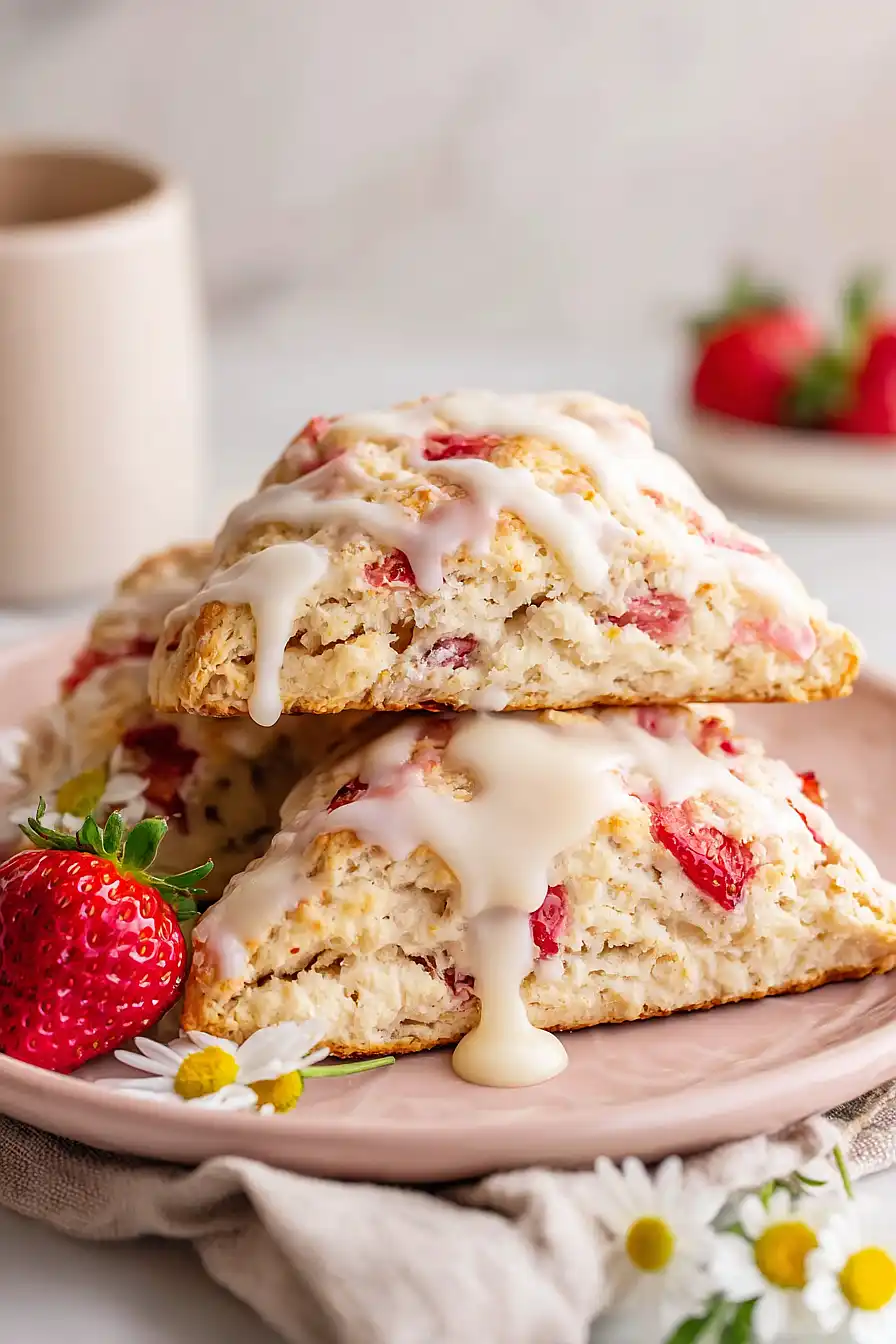 strawberry cream cheese scones