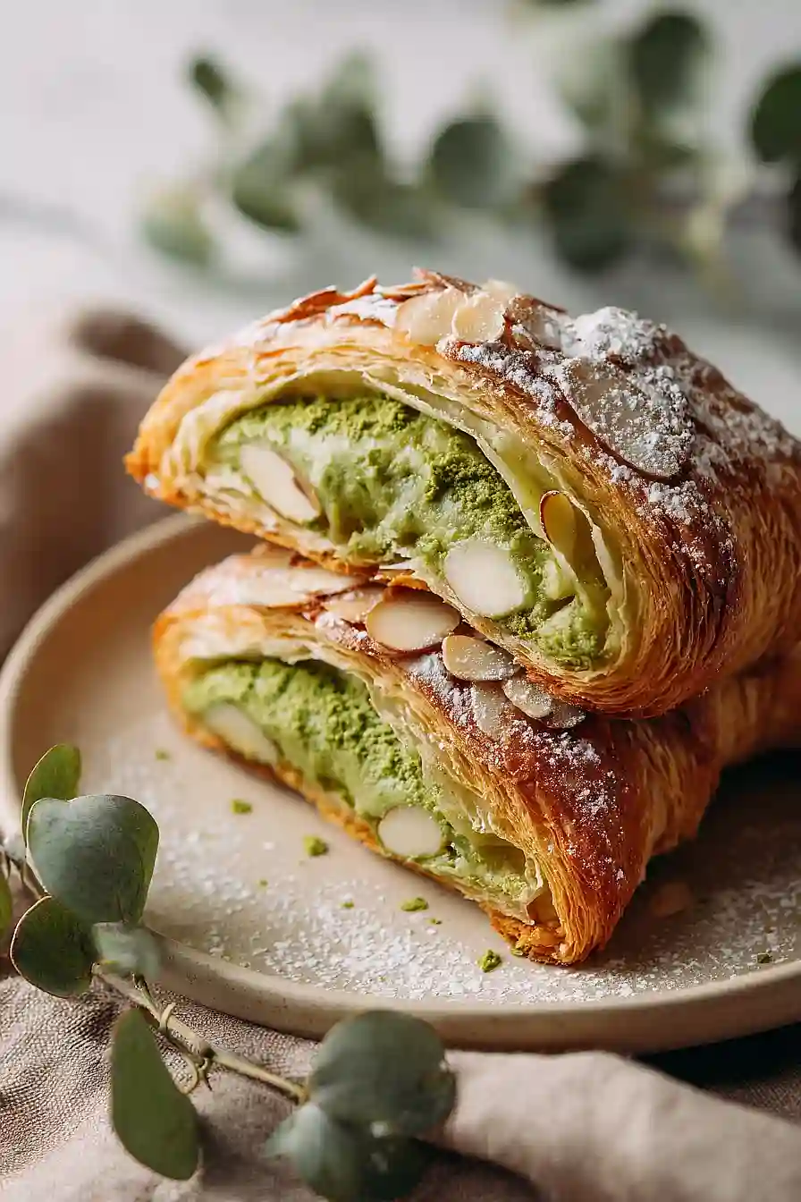 matcha croissants