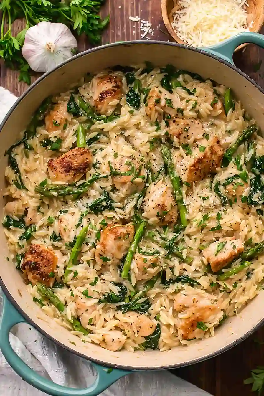 High Protein Chicken Orzo