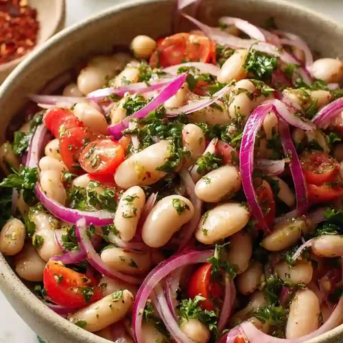 Piyaz (Turkish White Bean Salad)