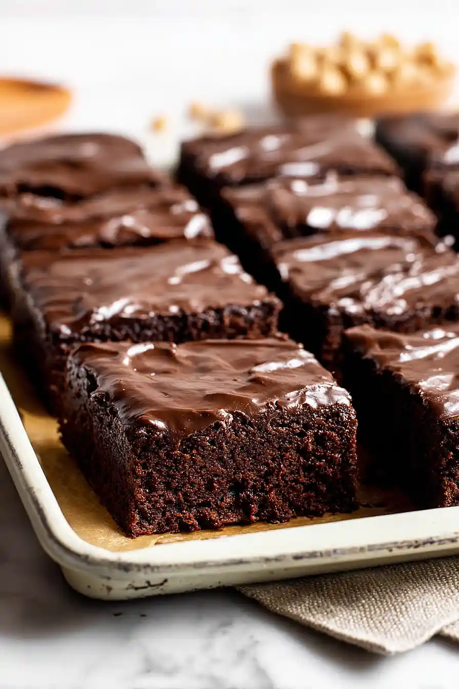 vegan chickpea brownies
