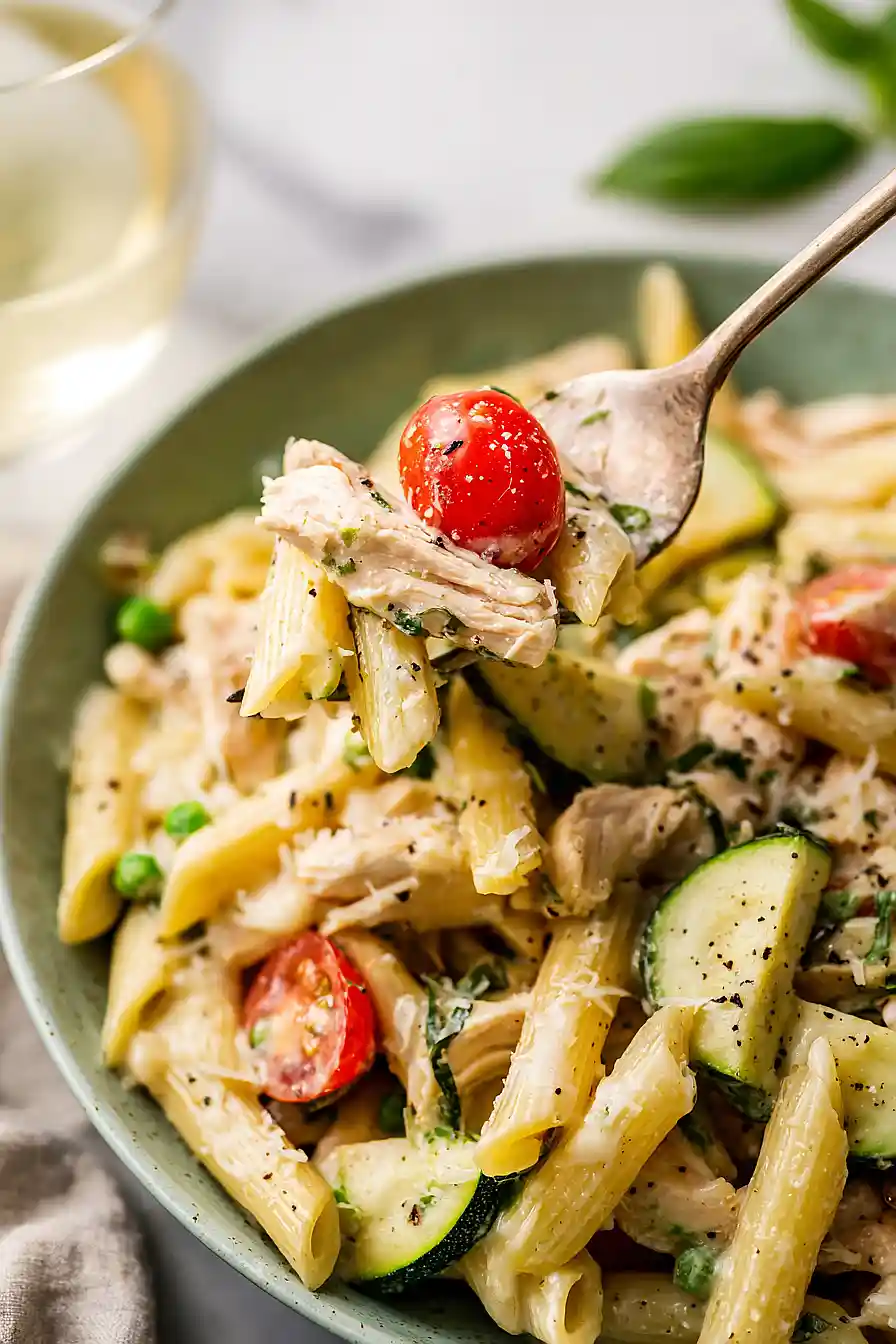 chicken pasta primavera